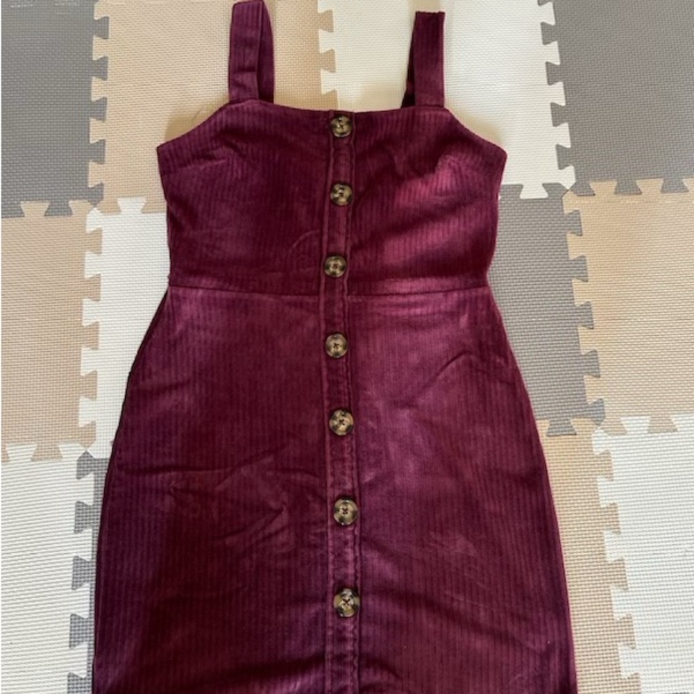 Maroon felt dress
